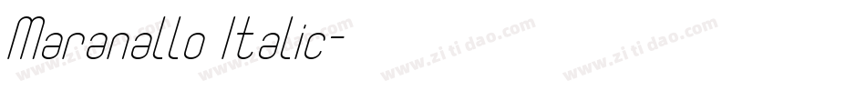 Maranallo Italic字体转换